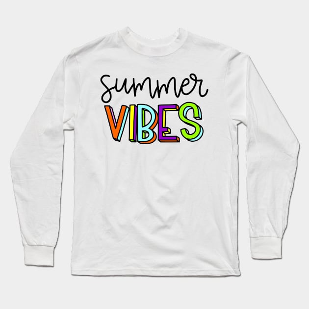 Perfect Summer- Good Vibes Long Sleeve T-Shirt by bypicotico